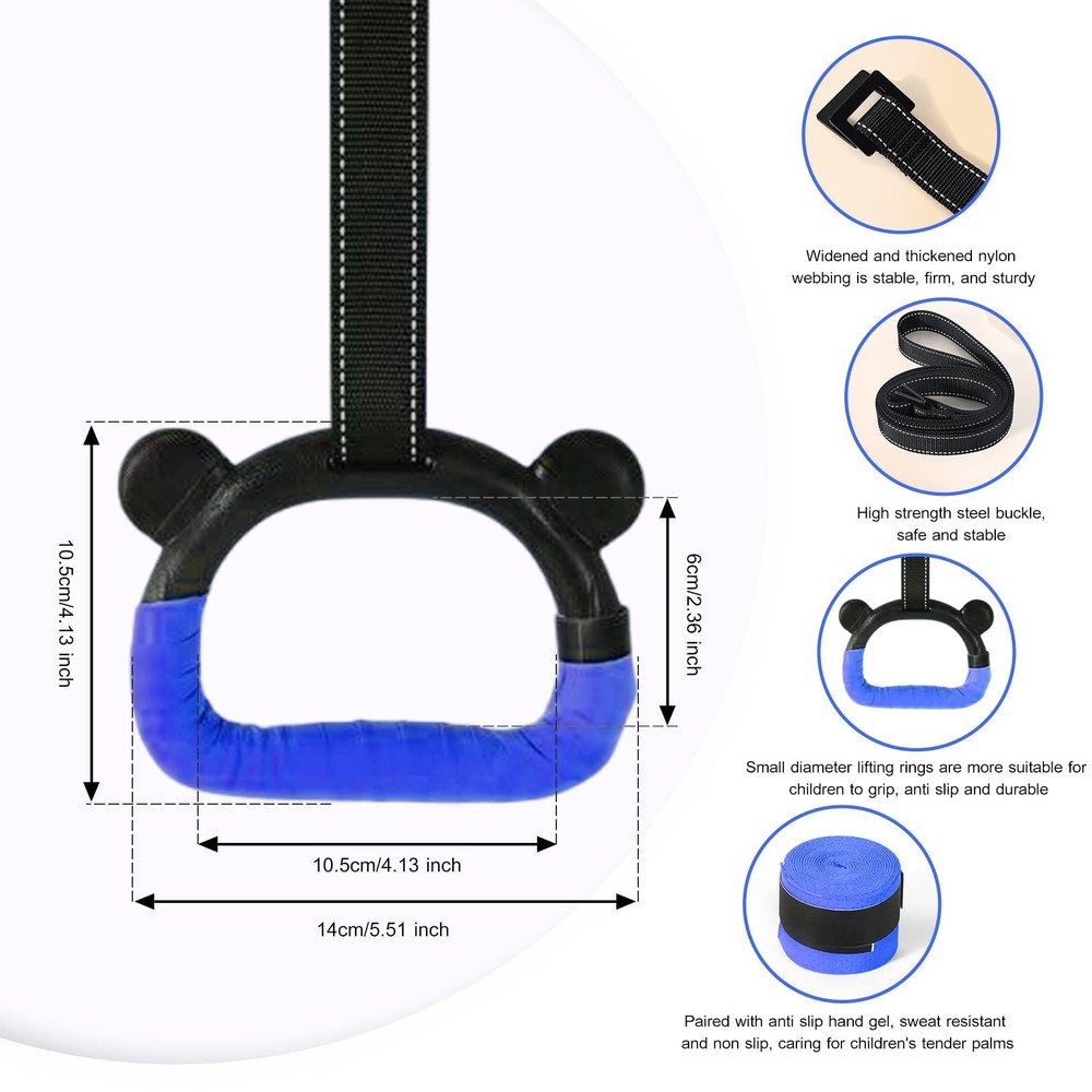 Adjustable Gymnastics Rings for Home Workouts & Strength Training
