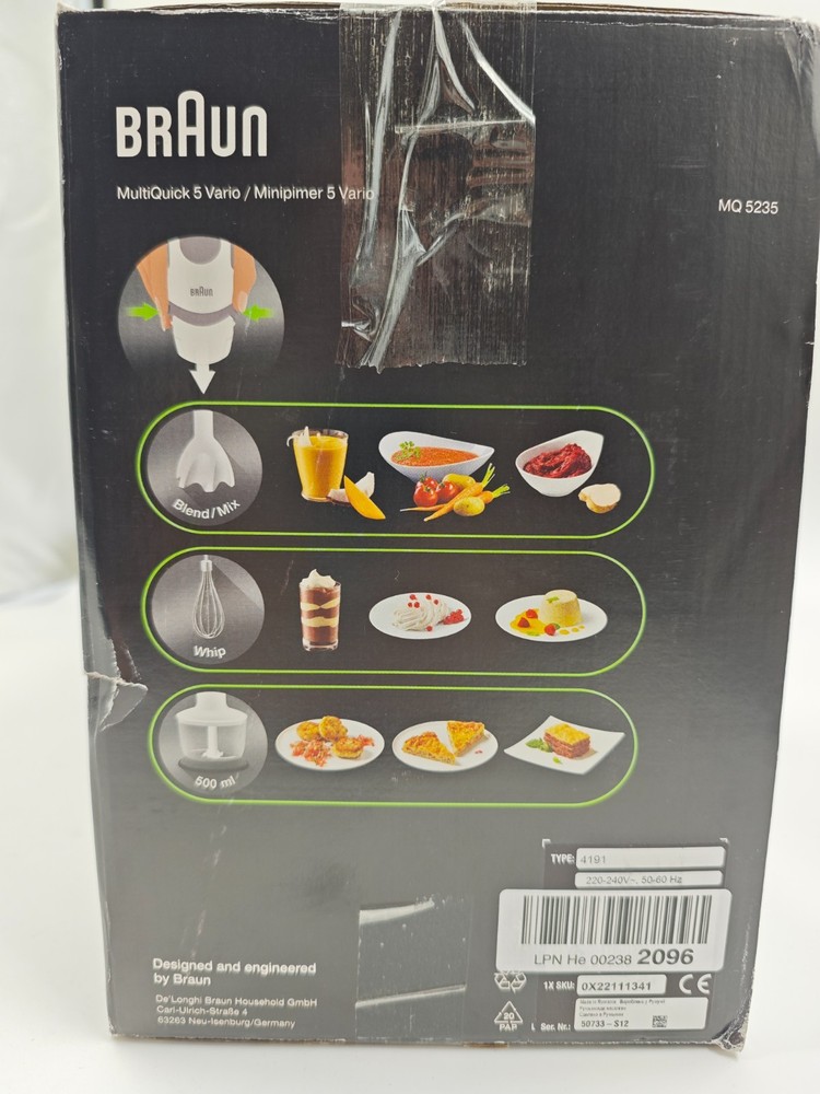 Braun Minipimer 5V Hand Blender – Open Box