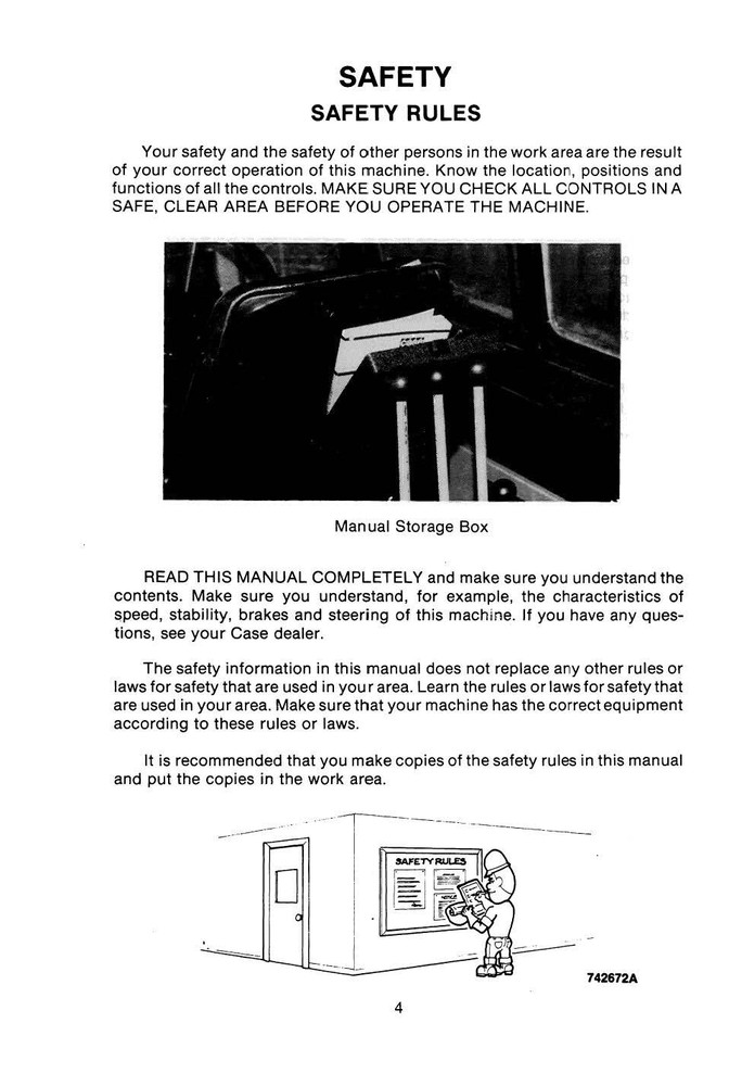 Tractor Operator Manual Fits CASE 480D 480LL Loader Backhoe & Loader Landscaper