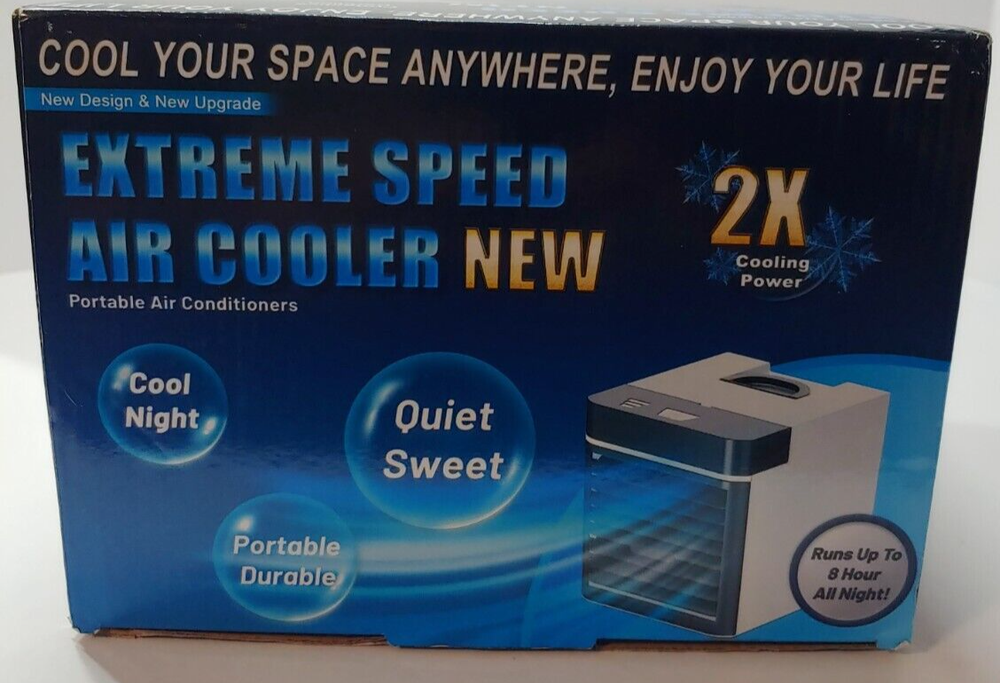 EXTREME SPEED AIR COOLER 2X COOLING POWER PORTABLE AIR CONDITIONER