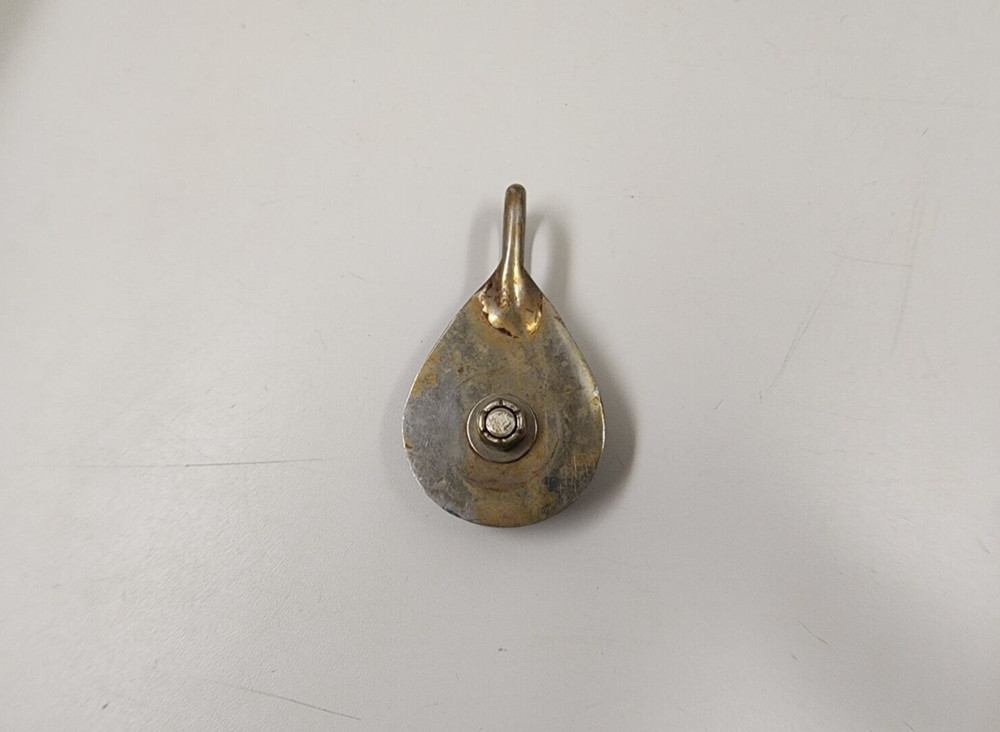 Chrome Plated Bronze 1-3/16" Sheave Single Wire Block