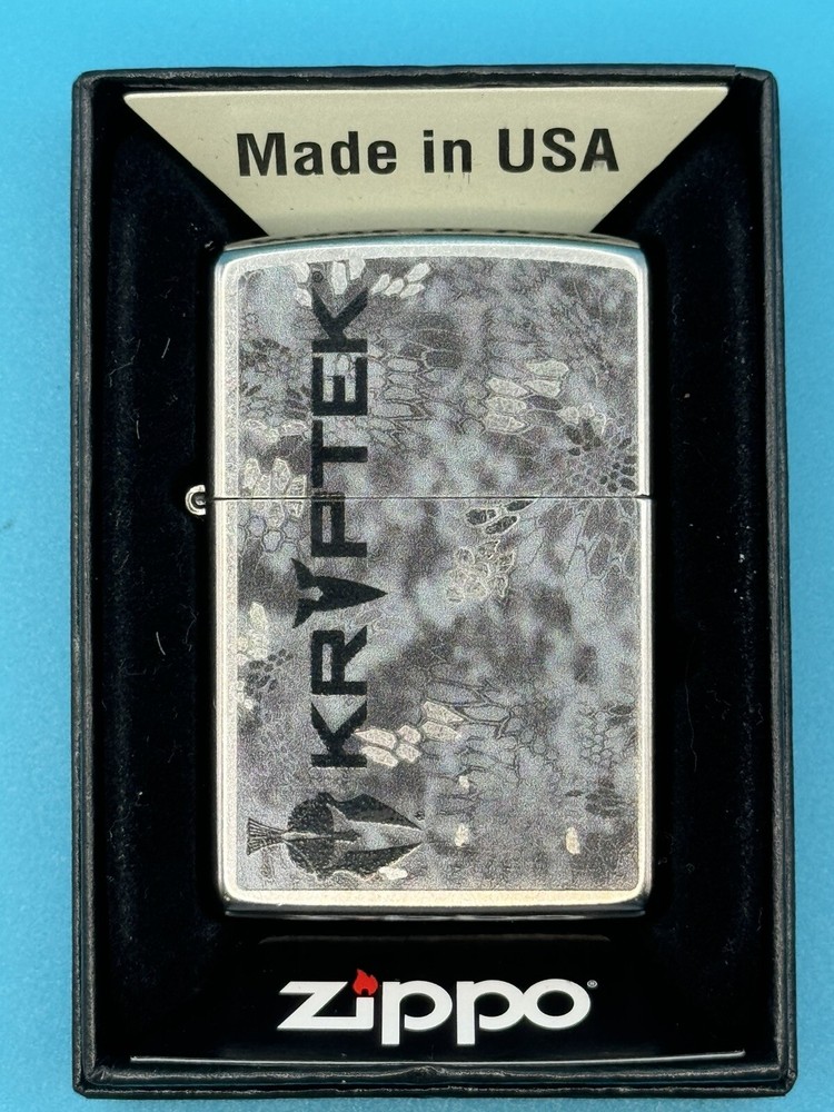 2020 Kryptek Chrome Zippo Lighter New
