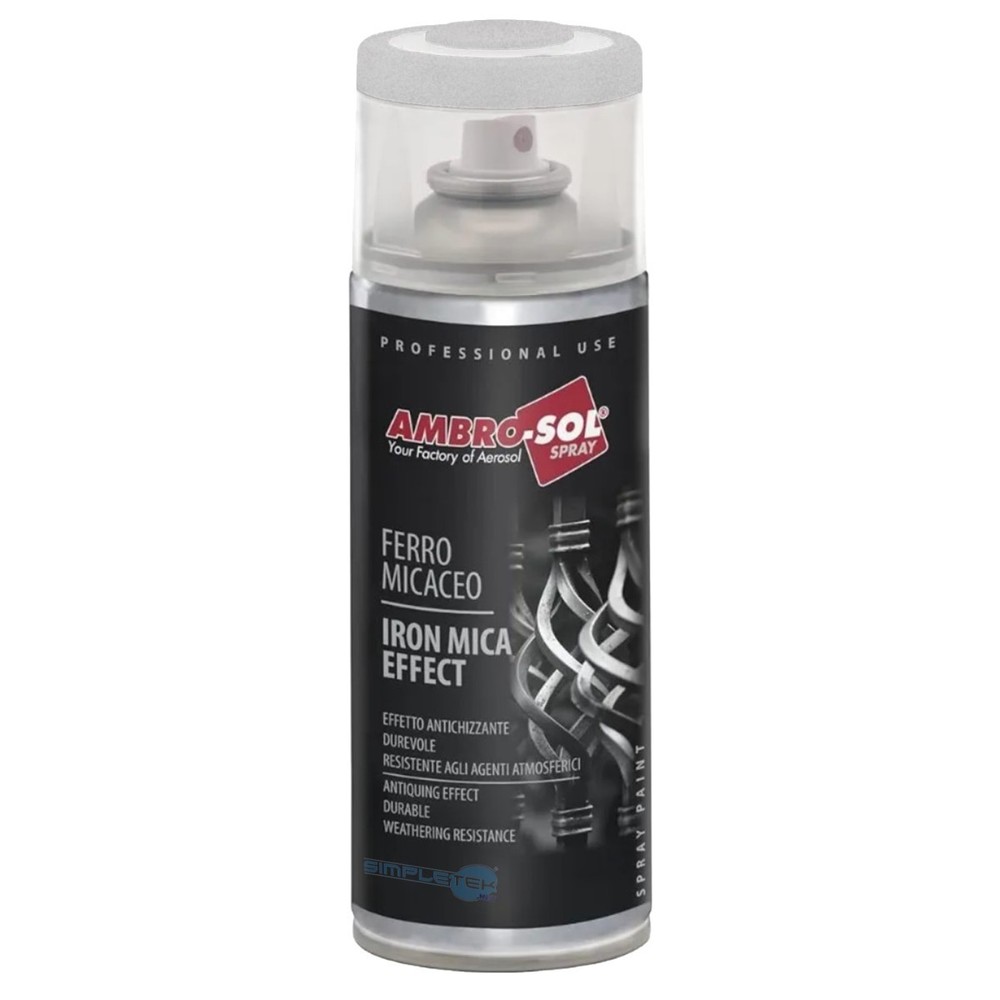 Micaceous Silver Iron Paint Spray Can Railing Garage Gate_