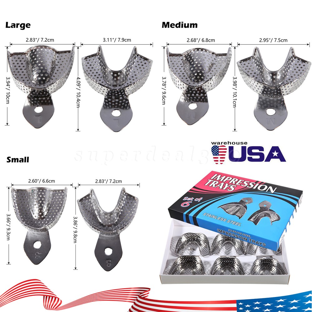Dental Impression Tray 6 pcs