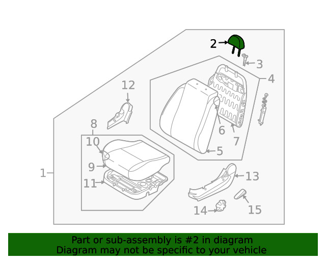 Genuine GM Headrest 96669230