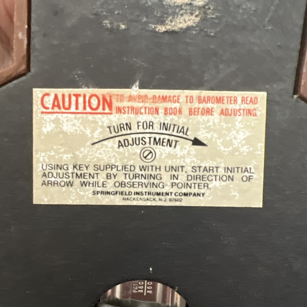 springfield instrument barometer