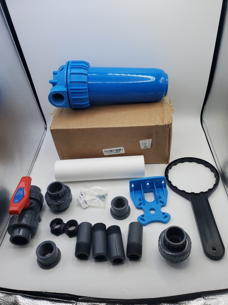Aquasana Rhino Pro Whole House Water Filter System Installation Kit Blue