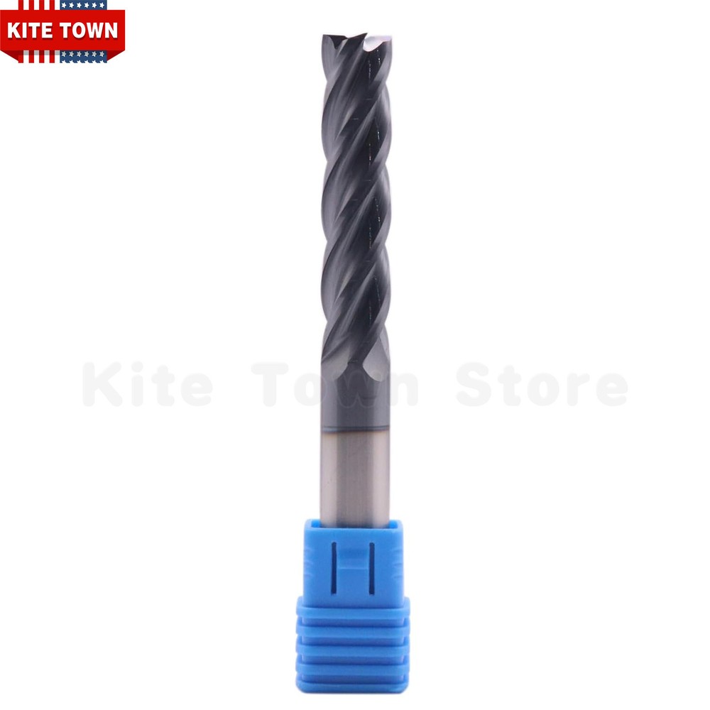 4 Flute 7/16" x 2" x 4" Solid Carbide Long End Mill - AlTiN Coated