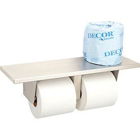 Bobrick Surface-Mounted Multi Roll Tissue Dispenser w/ Shelf - B2840 Bobrick