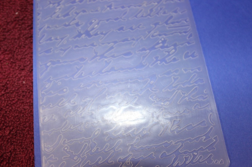 Provo Craft/Cuttlebug Embossing Folder - Script Writing