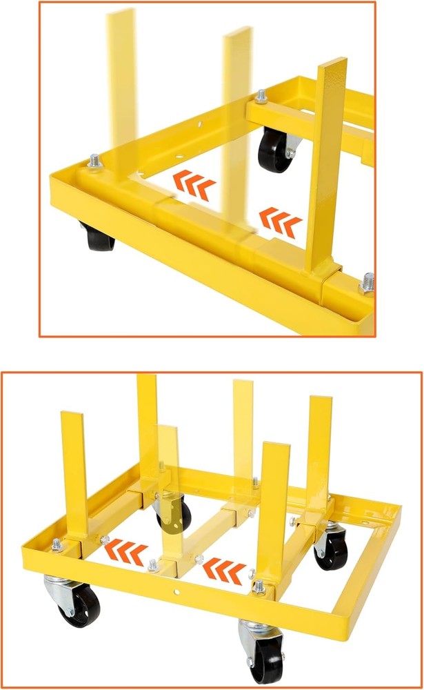 Professional 750lbs Rolling Engine Stand,Cradle– Fully Adjustable Width & Length