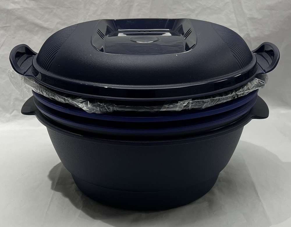 *Tupperware Smart Multi-Cooker Blue Large for Microwave OPEN BOX