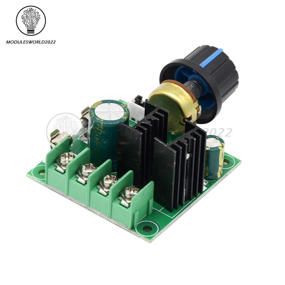 DC 12-40V 10A PWM DC Motor Speed Control Switch Controller Volt Regulator Dimmer