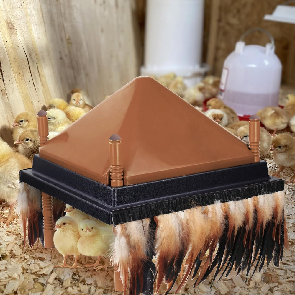 6.5FT Feathers for Chick Brooder Heating Plate,Warm and Secure as They Would und