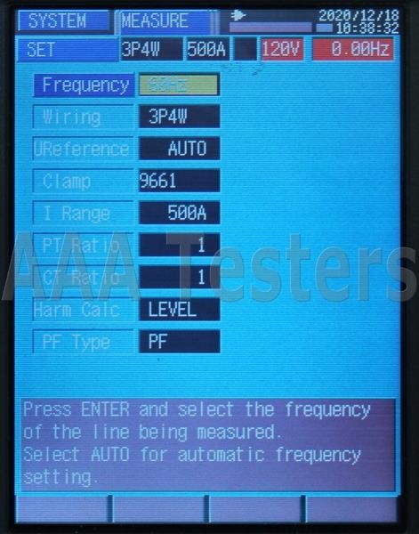Hioki 3197 Three Phase HandHeld Power Quality Analyzer Meter