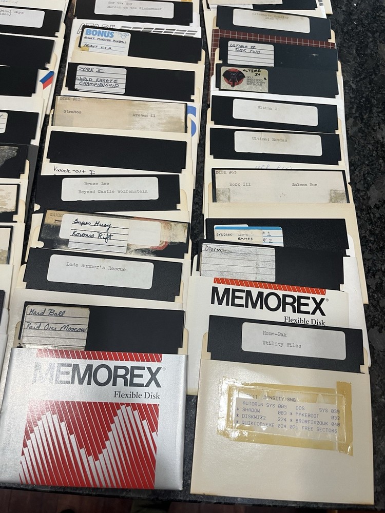 5.25" floppy disk lot 101 diskette @Mostly games@ Partially Tested Atari
