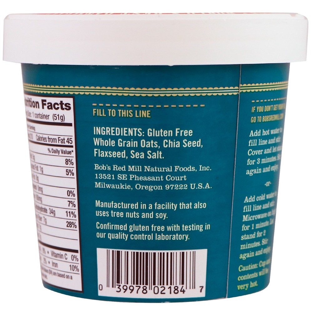 Oatmeal Cup, Classic, 1.81 oz (51 g)