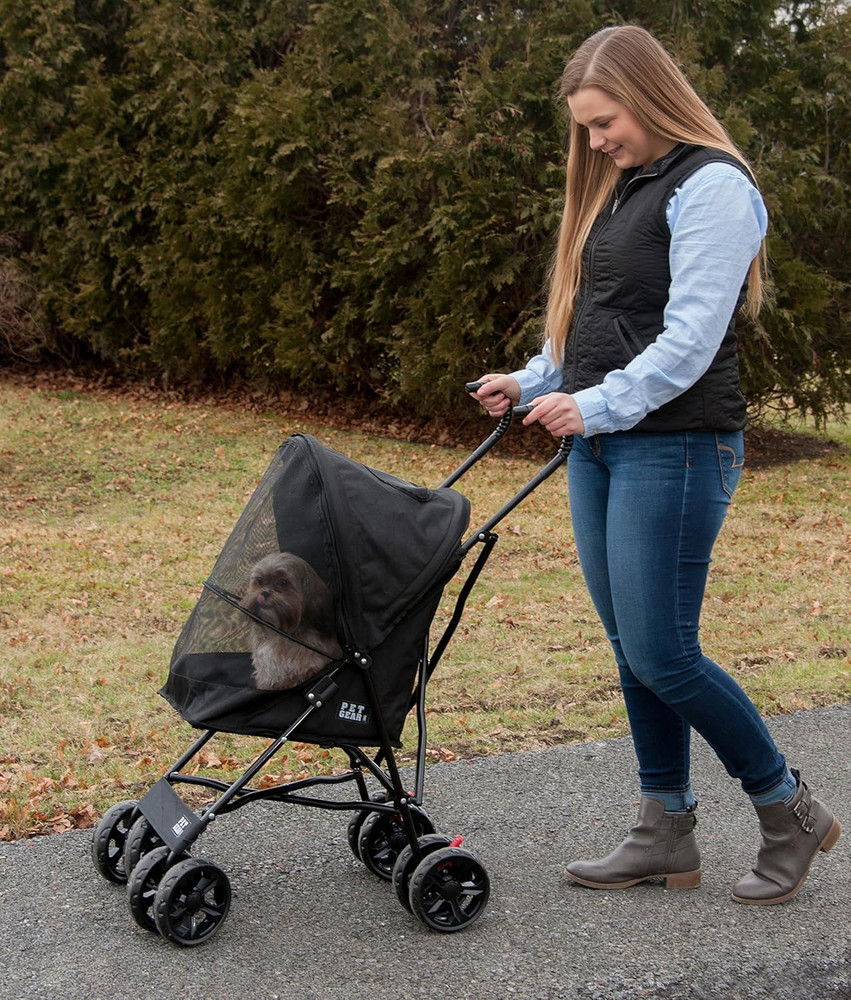 Pet Gear Travel Lite plus Stroller, Compact, Easy Fold, No Assembly Required, La