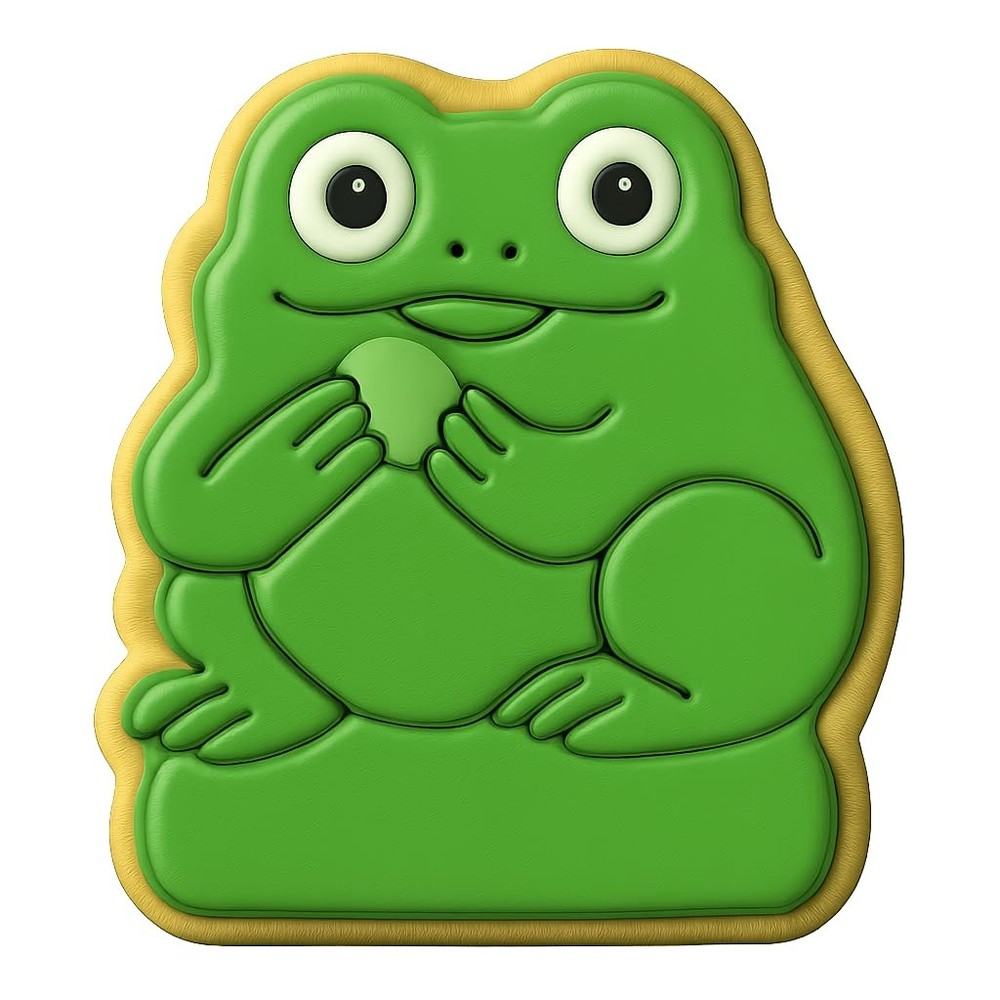 Snack Time Toad Cookie Cutter & Stamp - 4x3.4 Fun Kitchen Baking