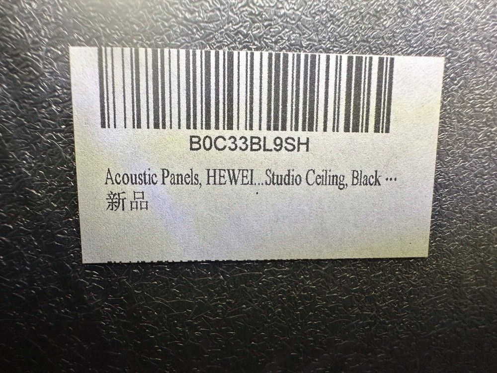 Hewel Acoustic Foam Panels Studio Black info unknown