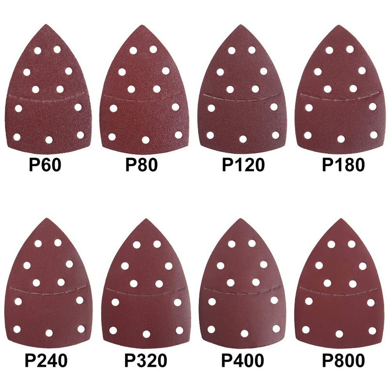 5pcs sanding discs triangular delta sander 105x152mm sanding triangles eccentric