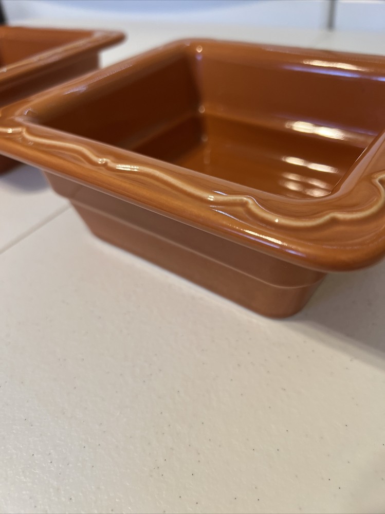 Hall PanAramics Orange￼ Sixth Size Square ￼Bowl