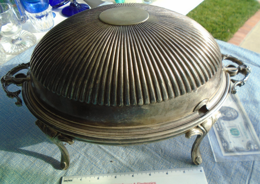 Breakfast Warmer Hallmarked English 5355H Silverplate