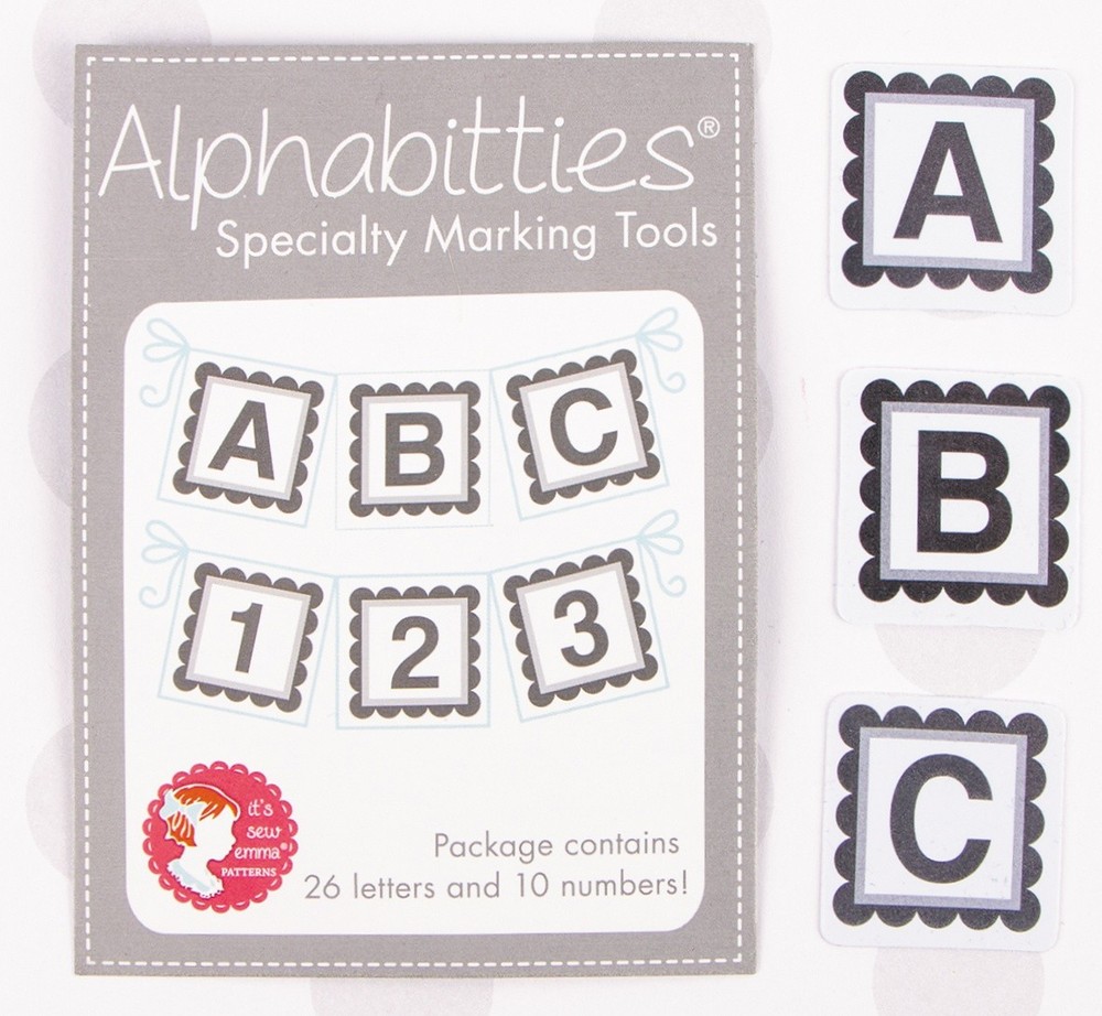 It's Sew Emma Alphabitties Pack Gray