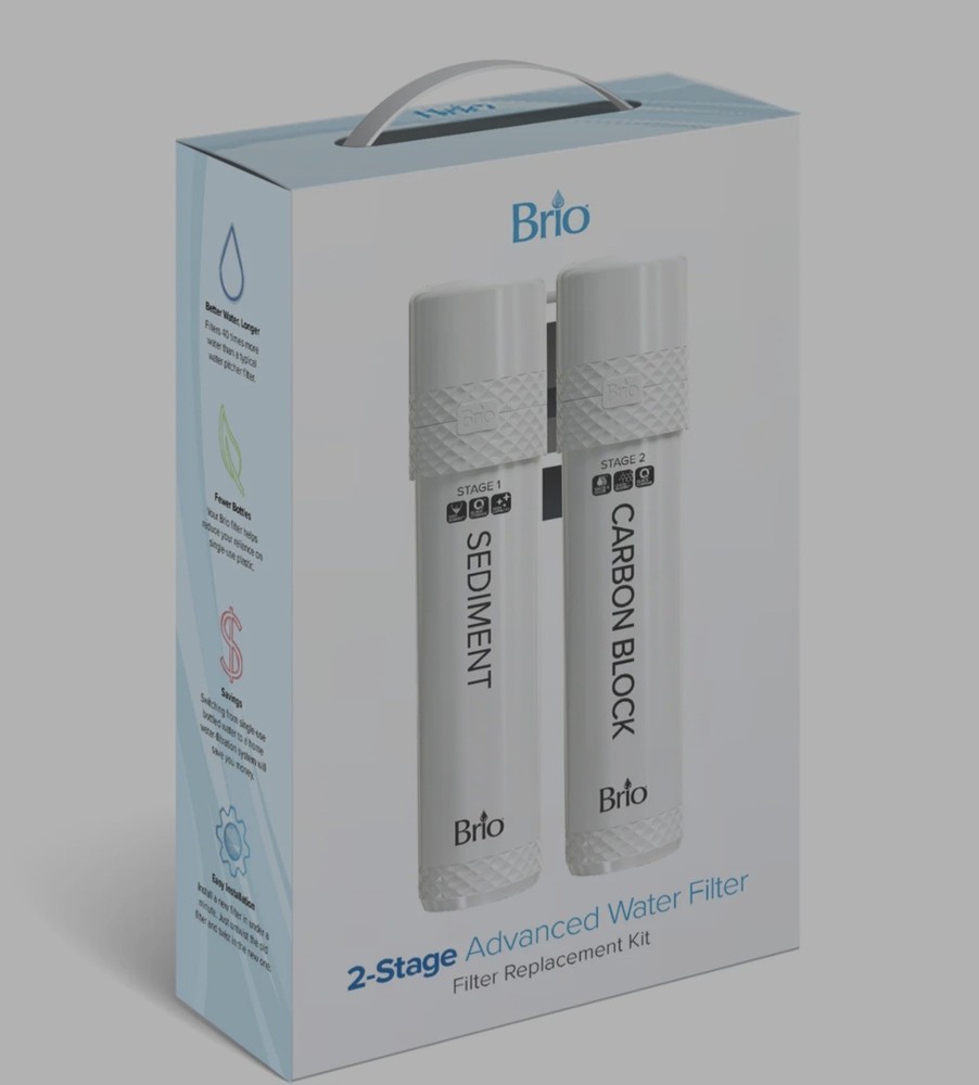 Brio 2 Stage Water Filter Kit For Models With UVF2 1500gal (New in Box)