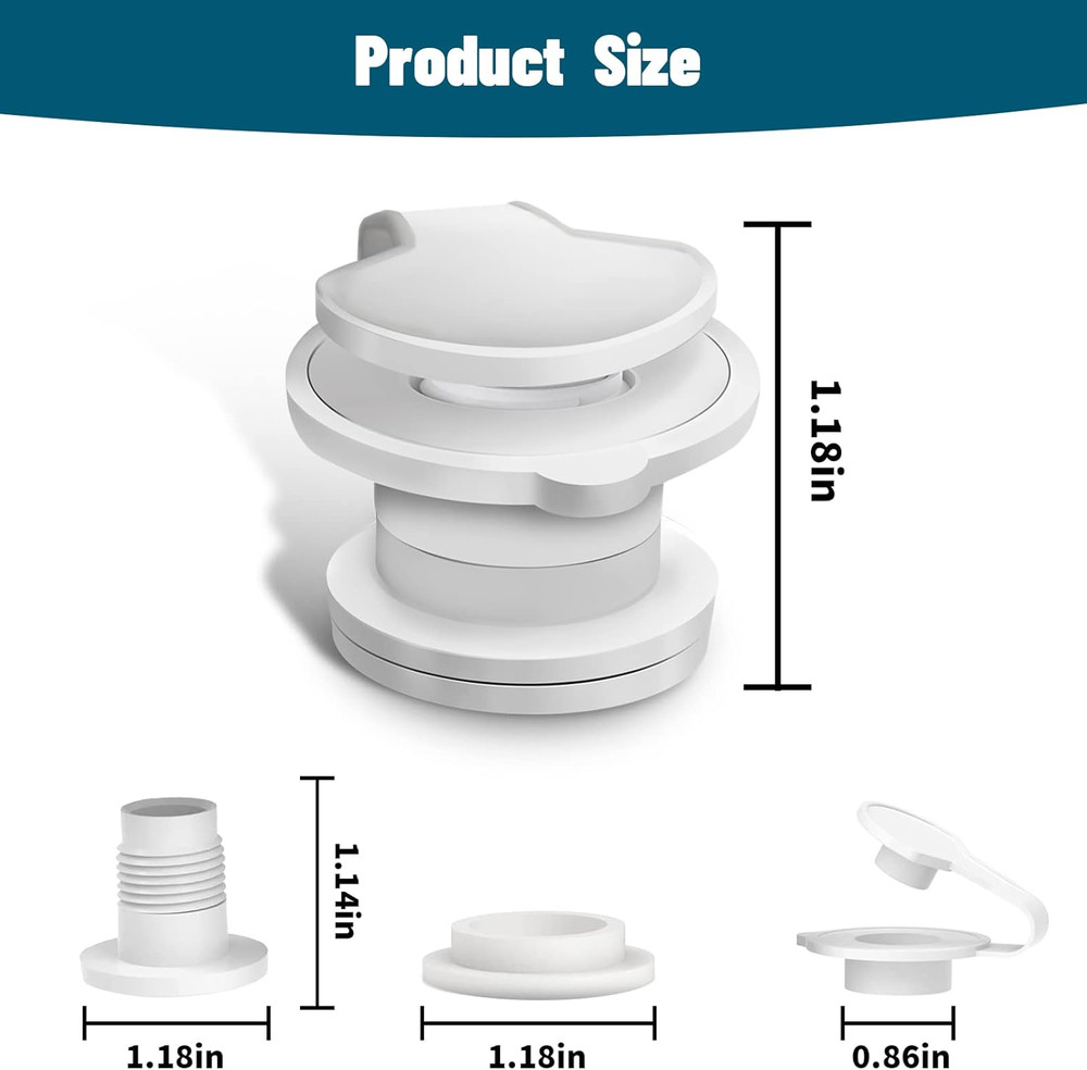 Cooler Drain Plug Replacement for Coleman, 1" Standard Drain Plug Kit Assembl...