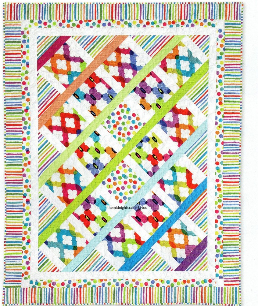 Pop Of Color Quilt Pattern Pieced SS