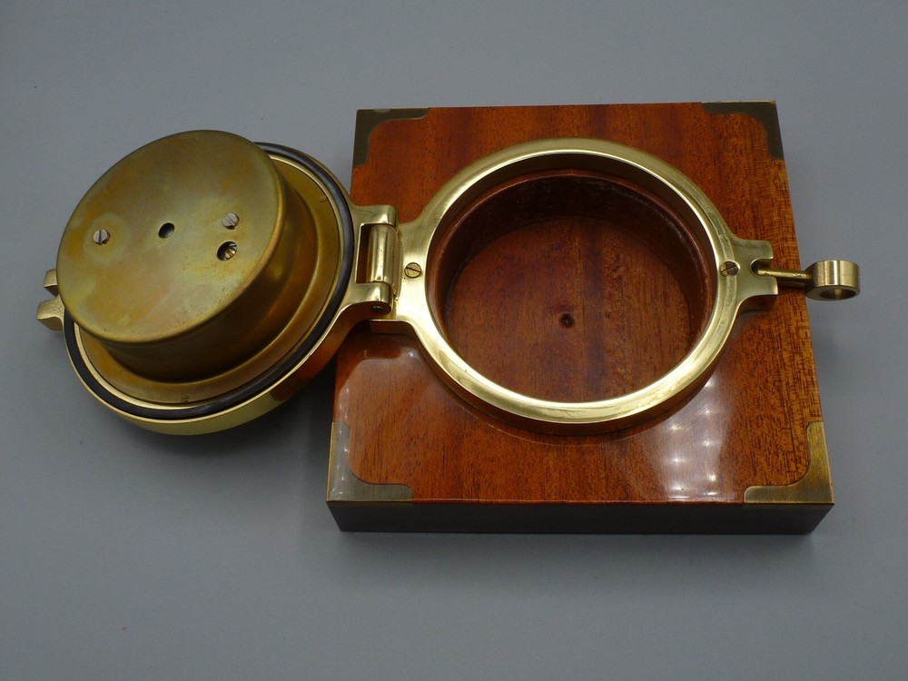 SOLID BRASS COMPENSATED SHIP’S BAROMETER, MADE IN GERMANY