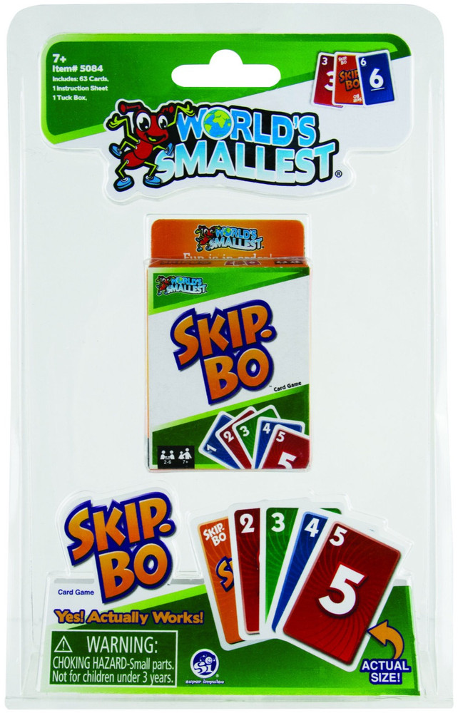 World's Smallest Skip Bo Card Game