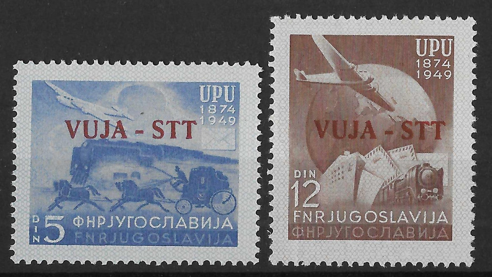 Trieste 1949 UPU Set SG.B24-B25 MNH