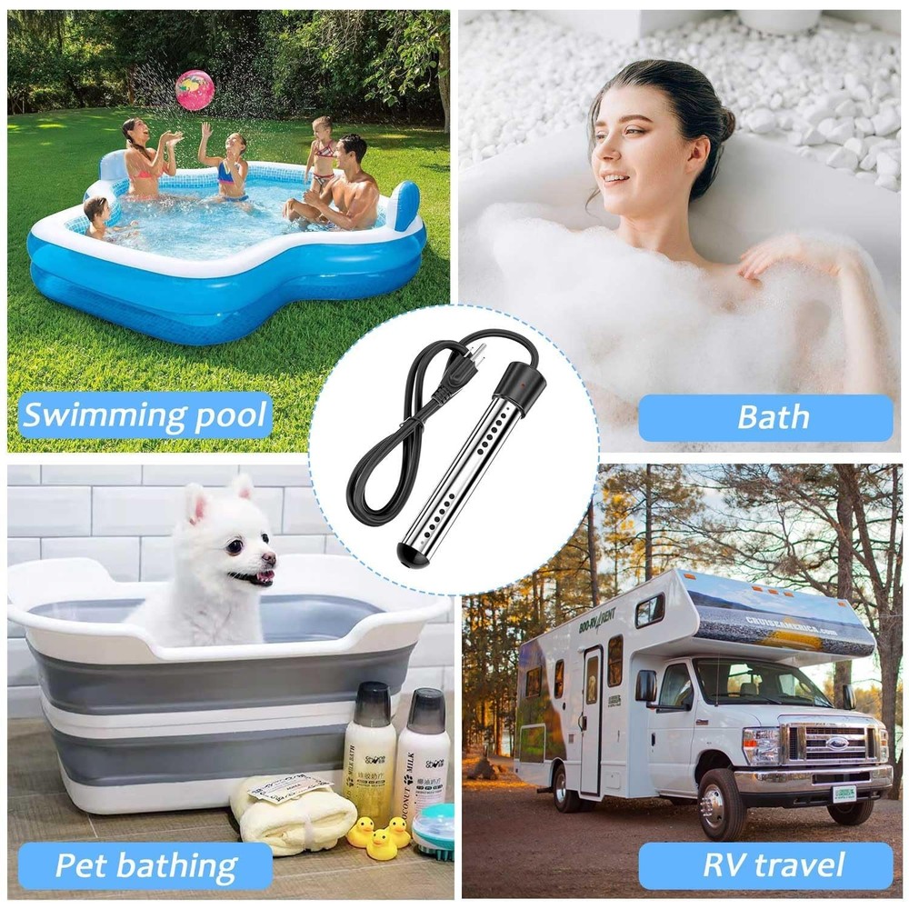 2000W Immersion Water Heater UL Listed,Portable Electric Water Heater