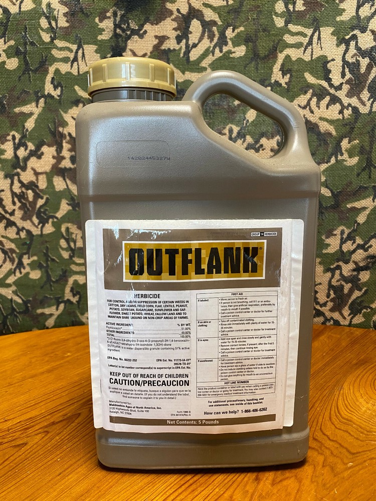 Outflank Herbicide - Flumioxazin 51% WDG  5 LB.