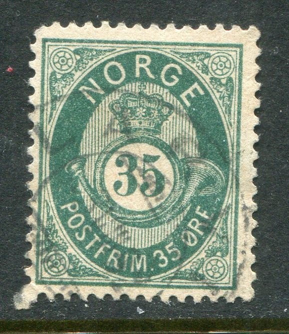Norway #29 Post Horn 35 Ore [Used]