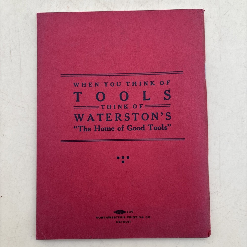 J. M. Waterson Tools Catalog No 52