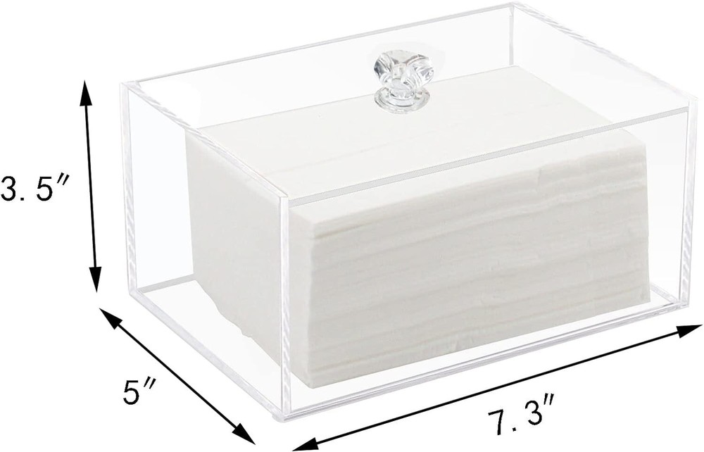 Weiai Acrylic Dryer Sheet Container, Clear Sheets Storage for 1 TIER