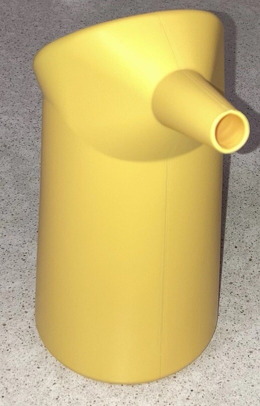 Yellow Plastic Funnel Cake Pancake Batter Pitcher