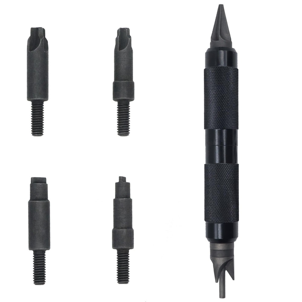 Case Prep Multitool, Chamfer Deburring Hand Tools for Reloading, Black