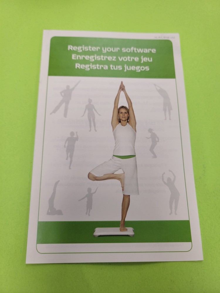 Wii Fit Registration Insert Nintendo Wii Instruction Insert Only