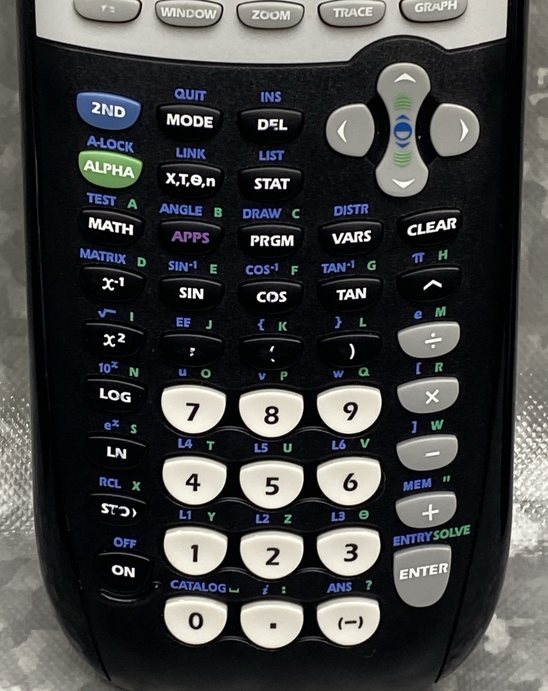 Texas Instruments TI-84 Plus Graphing Calculator with Cover - TESTED