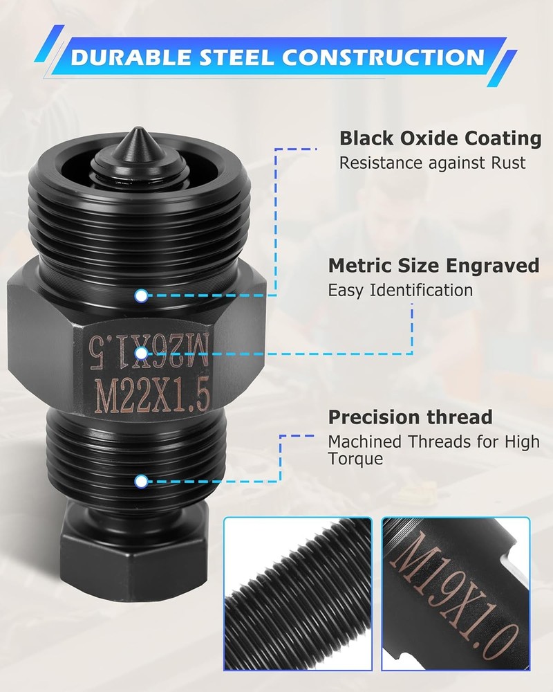 Motorcycle Flywheel Puller with 10Pcs Different Sizes of Pullers Compatible