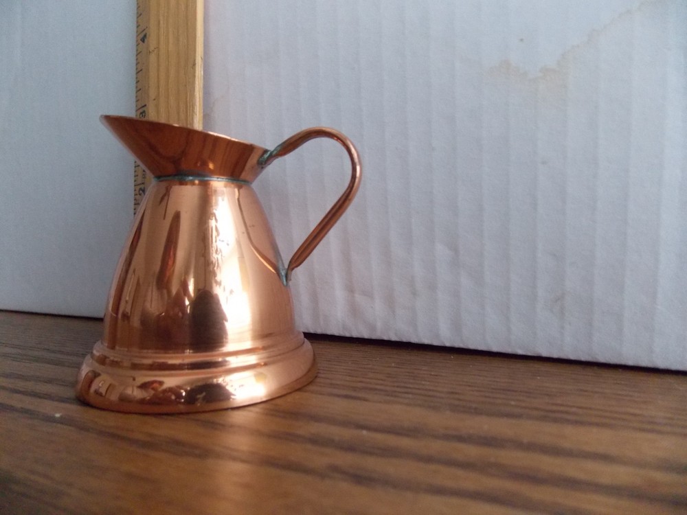 Edradour distillery souvenir copper pitcher, collectable, small pitcher.