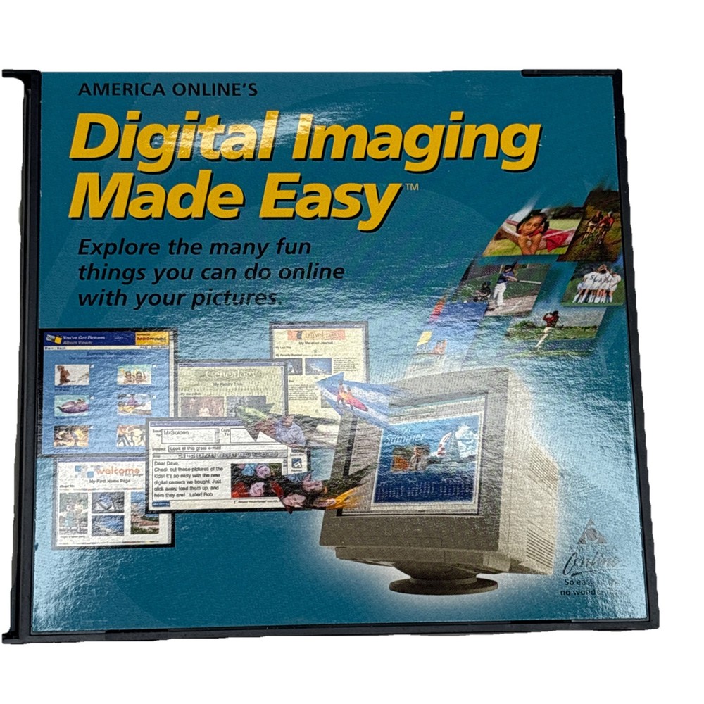 AOL Digital Imaging Made Easy - PC Software Program CD-Rom