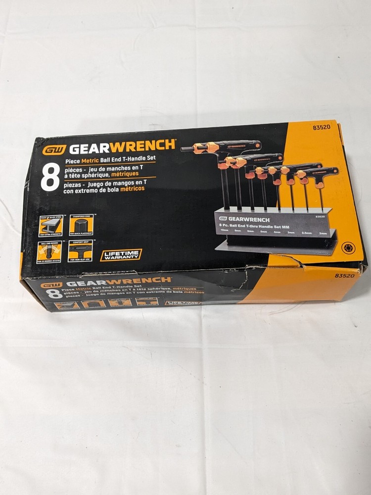 GEARWRENCH Hex Key Set Size Range (mm): 2 - 10 83520