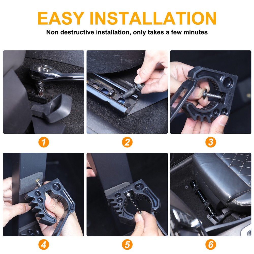 Carbon Steel Passenger Seat Under Flashlight Bracket For Seat Leon 2008-2012