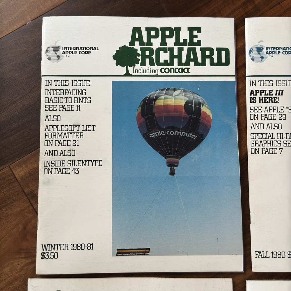 Apple Orchard Magazine Computer 9 issues 1980-1982