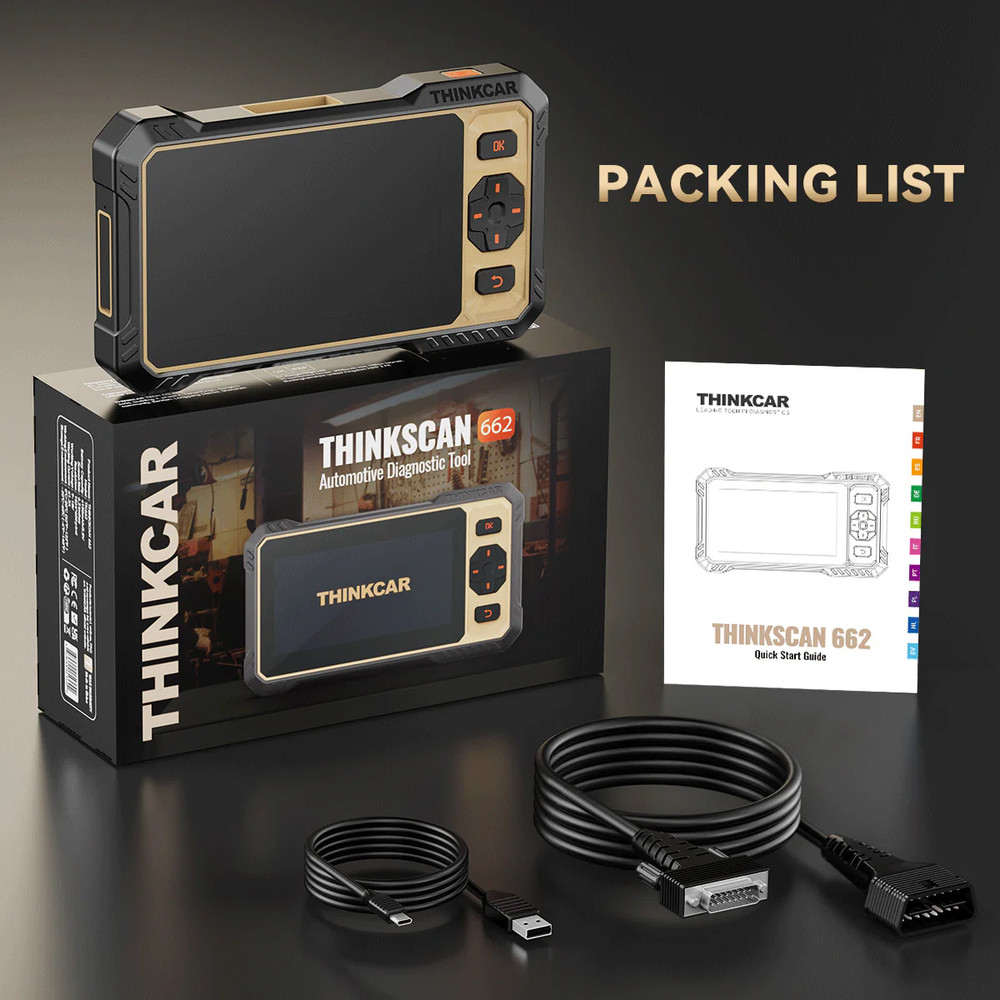 2025 Thinkscan 662 OBD2 Scanner ABS SRS Car Diagnostic Tool Fault Code Reader US